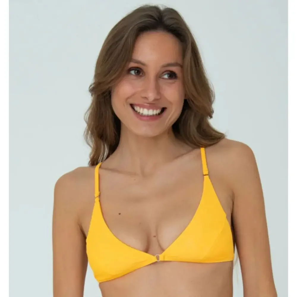 Bright Swimwear Yellow Halter Top - Size Large - NWOT - Picture 4 of 4